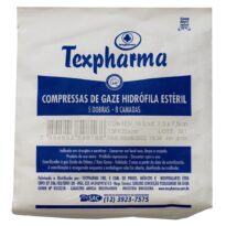 Compressa de gaze Texpharma estéril 7,5 x 7,5 cm 13 fios – 120 gazes