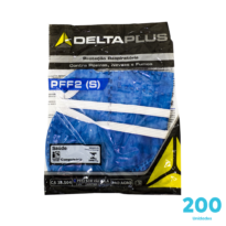 Máscara PFF2 Delta Plus cor azul sem válvula – 200 Unidades